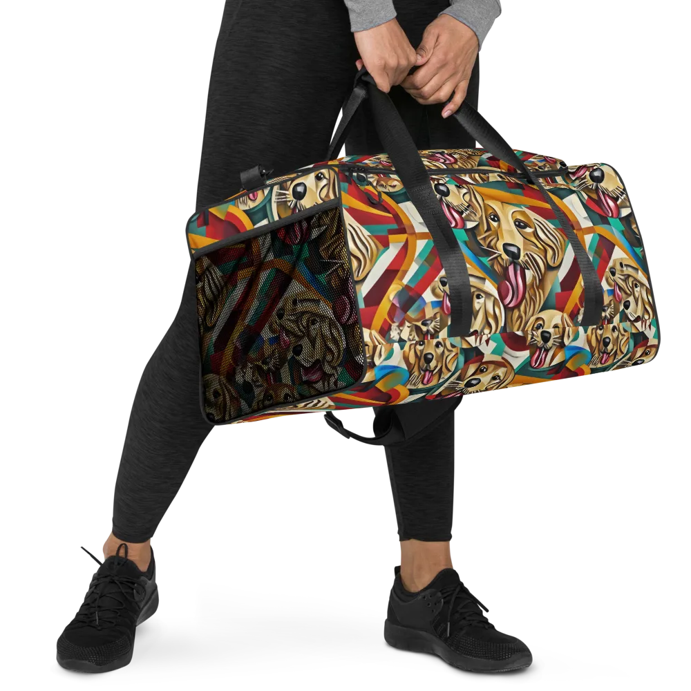 Golden Tongue on Duffle Bag — Right Front