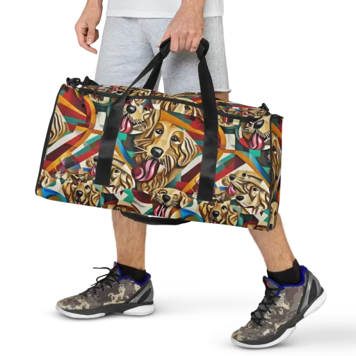 Golden Tongue on a Duffle Bag