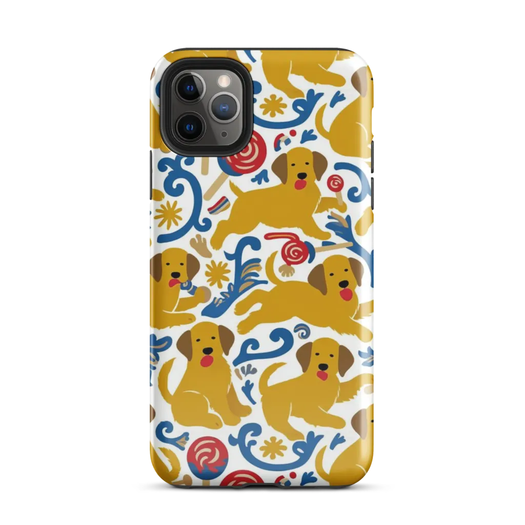 Lollipop Labradors on Tough Case for iPhone® — Front