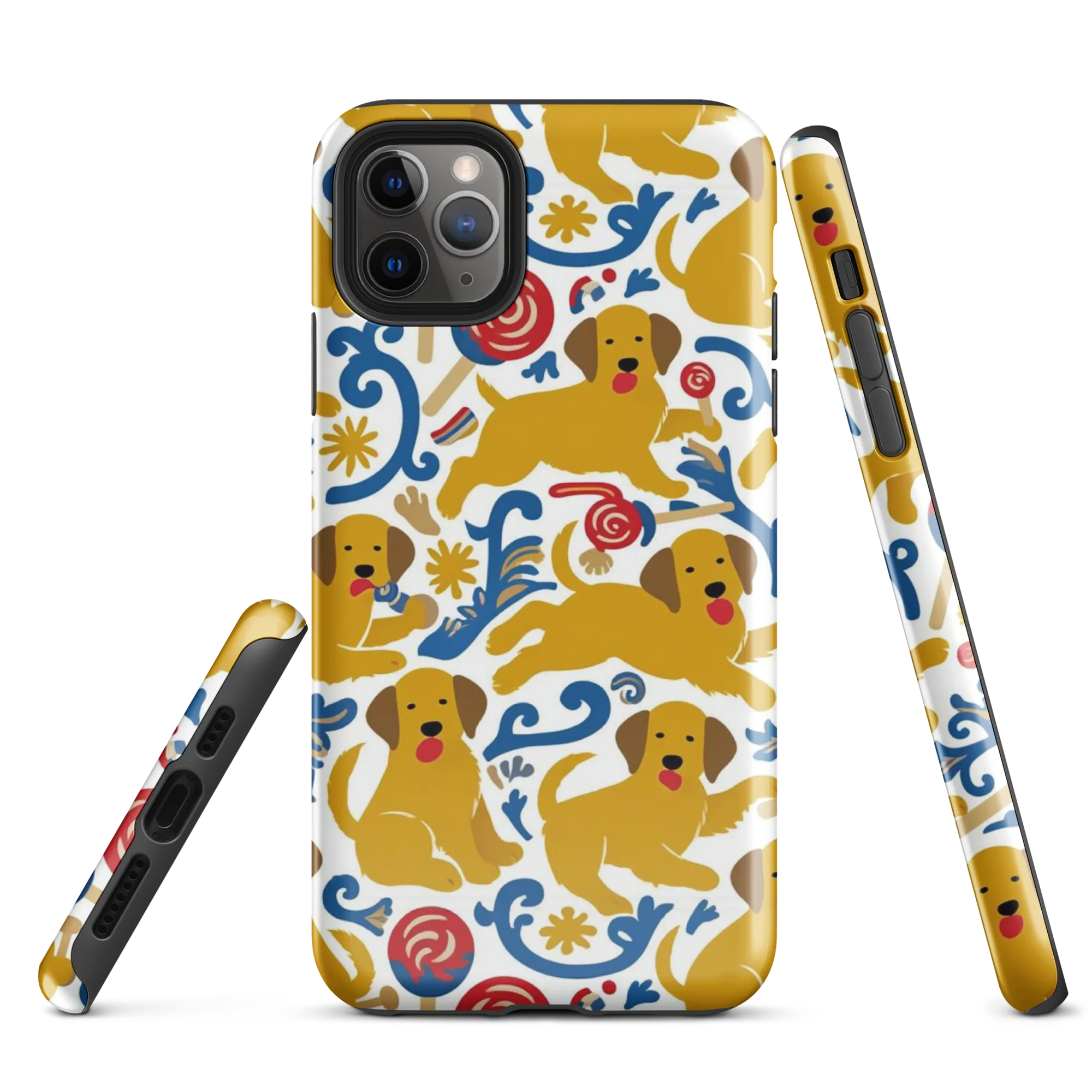 Lollipop Labradors on Tough Case for iPhone® — Front