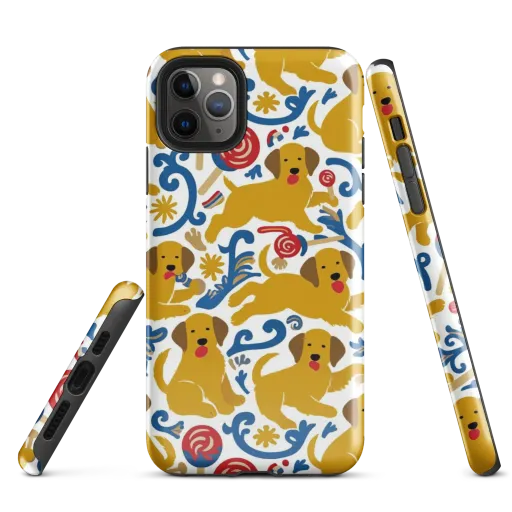 Lollipop Labradors on a Tough Case for iPhone®