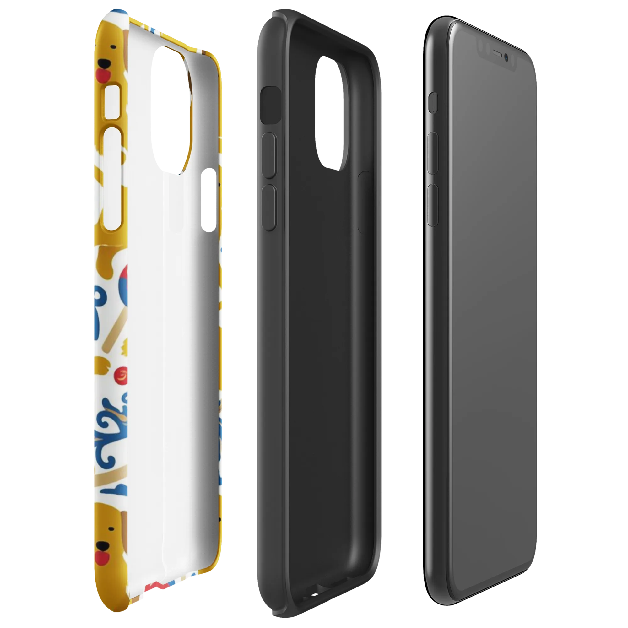 Lollipop Labradors on Tough Case for iPhone® — Right