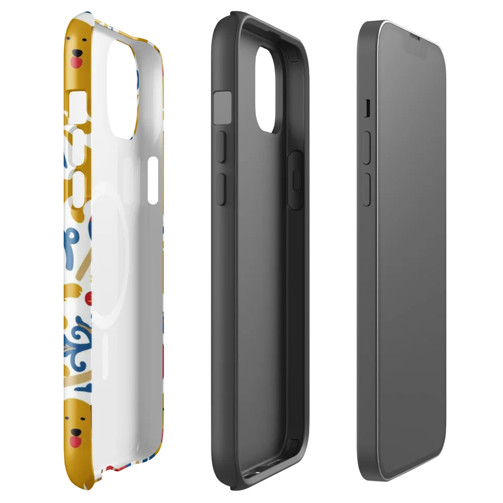 Lollipop Labradors on MagSafe Tough Case for iPhone® — Front