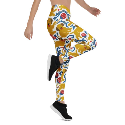 Lollipop Labradors on a Leggings