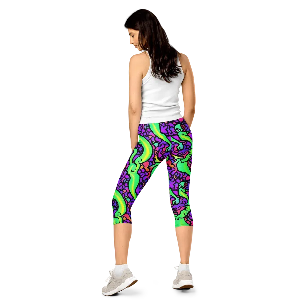 Kent's Crescendo on Capri Leggings — Back