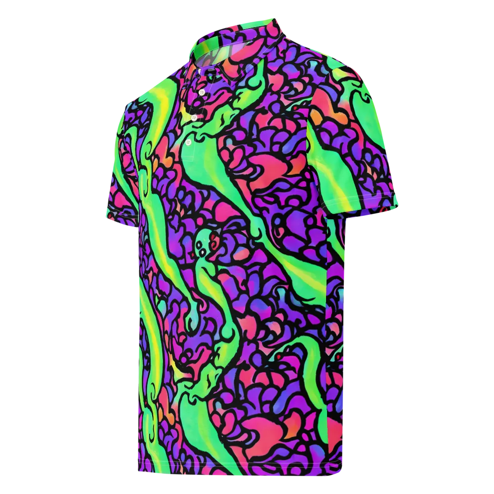 Kent's Crescendo on Men's Slim Fit Polo Shirt — Left Front