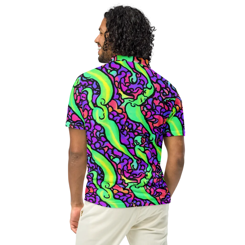 Kent's Crescendo on Men's Slim Fit Polo Shirt — Back