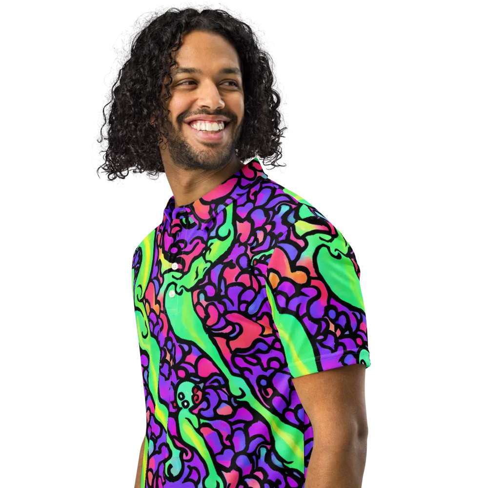 Kent's Crescendo on Men's Slim Fit Polo Shirt — Left Front