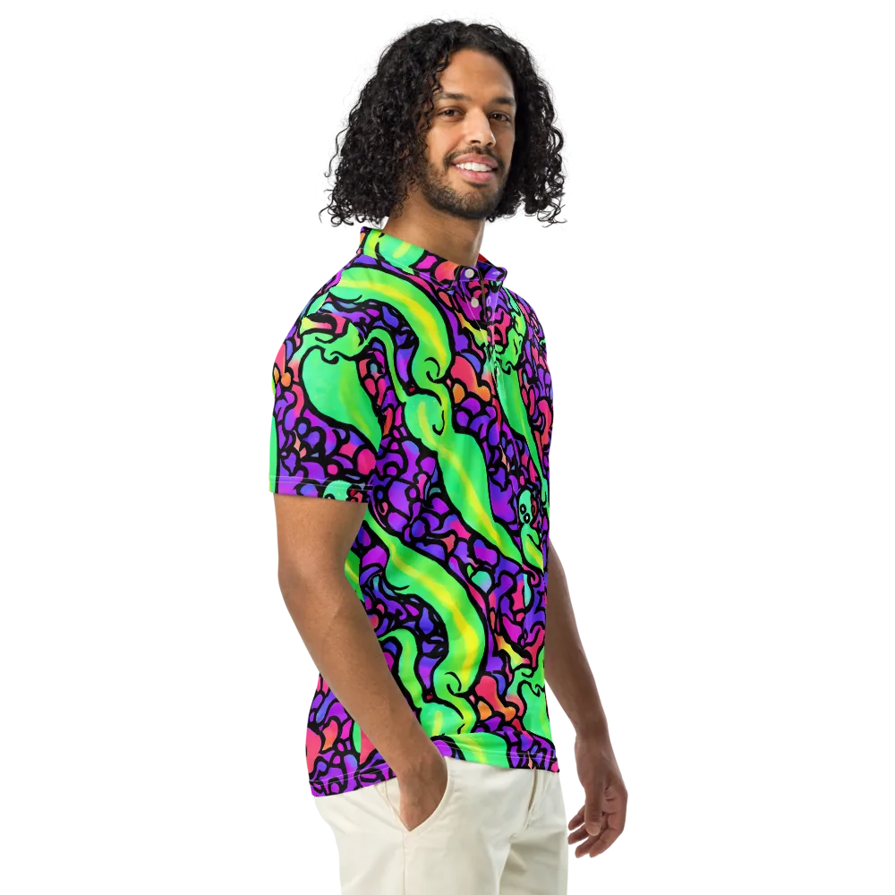 Kent's Crescendo on Men's Slim Fit Polo Shirt — Right Front