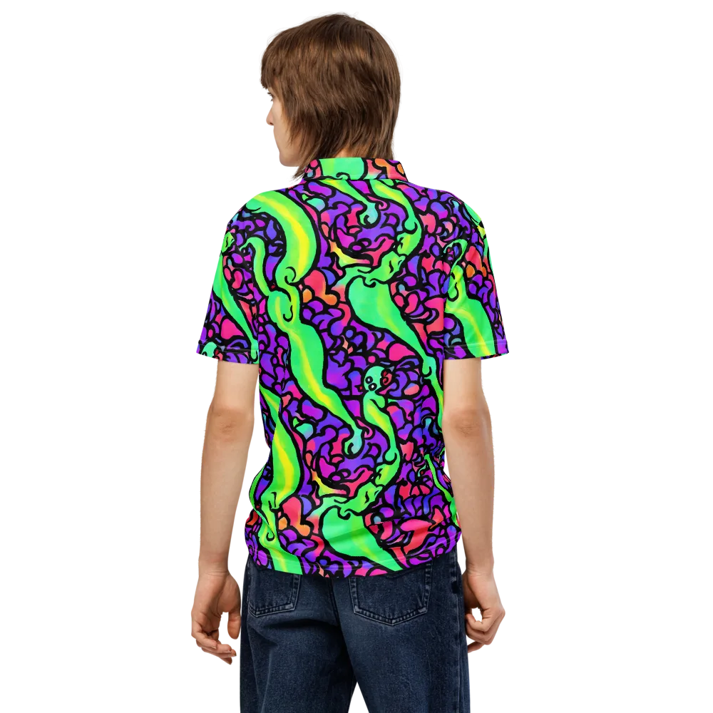 Kent's Crescendo on Men's Slim Fit Polo Shirt — Back