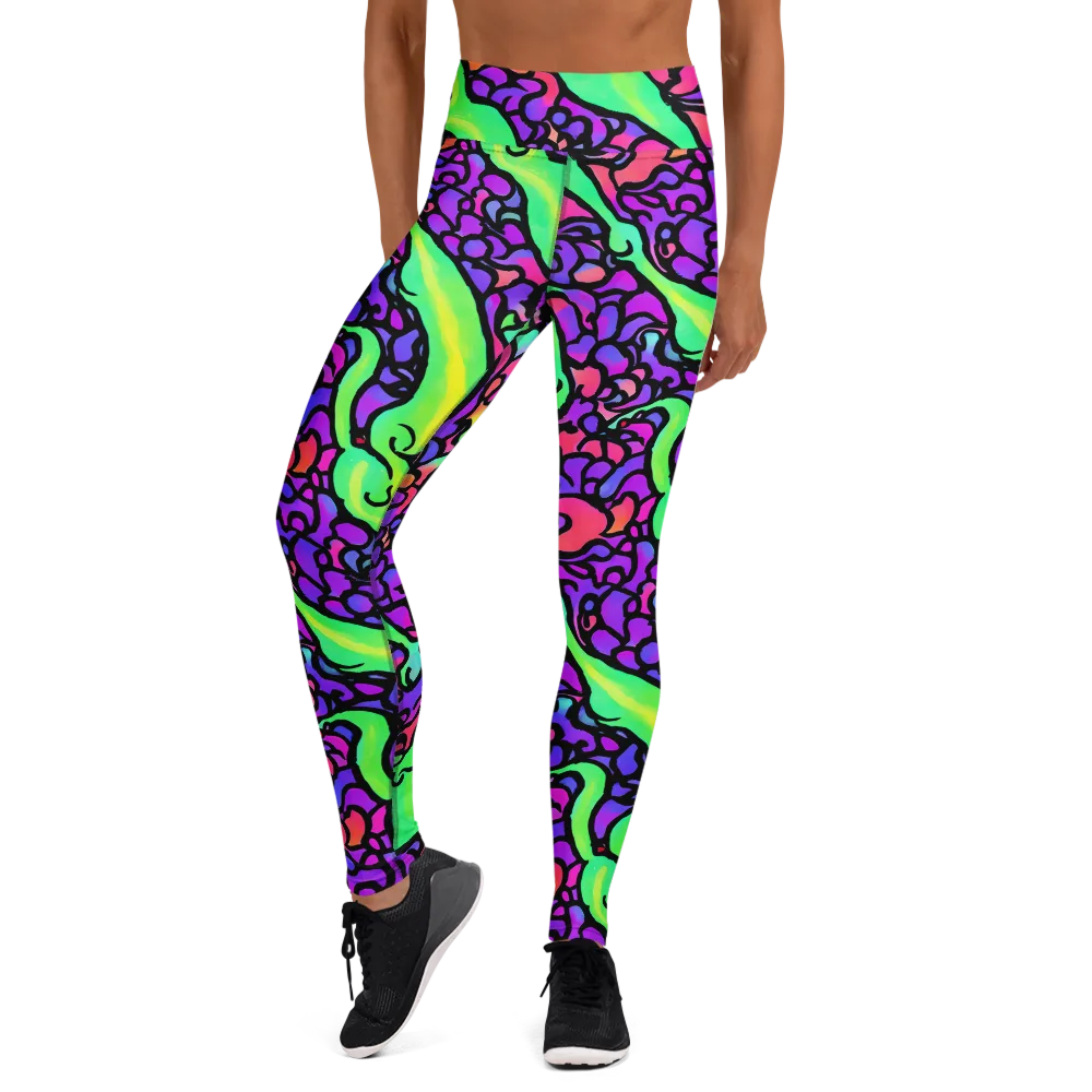 Kent's Crescendo on Yoga Leggings — Front