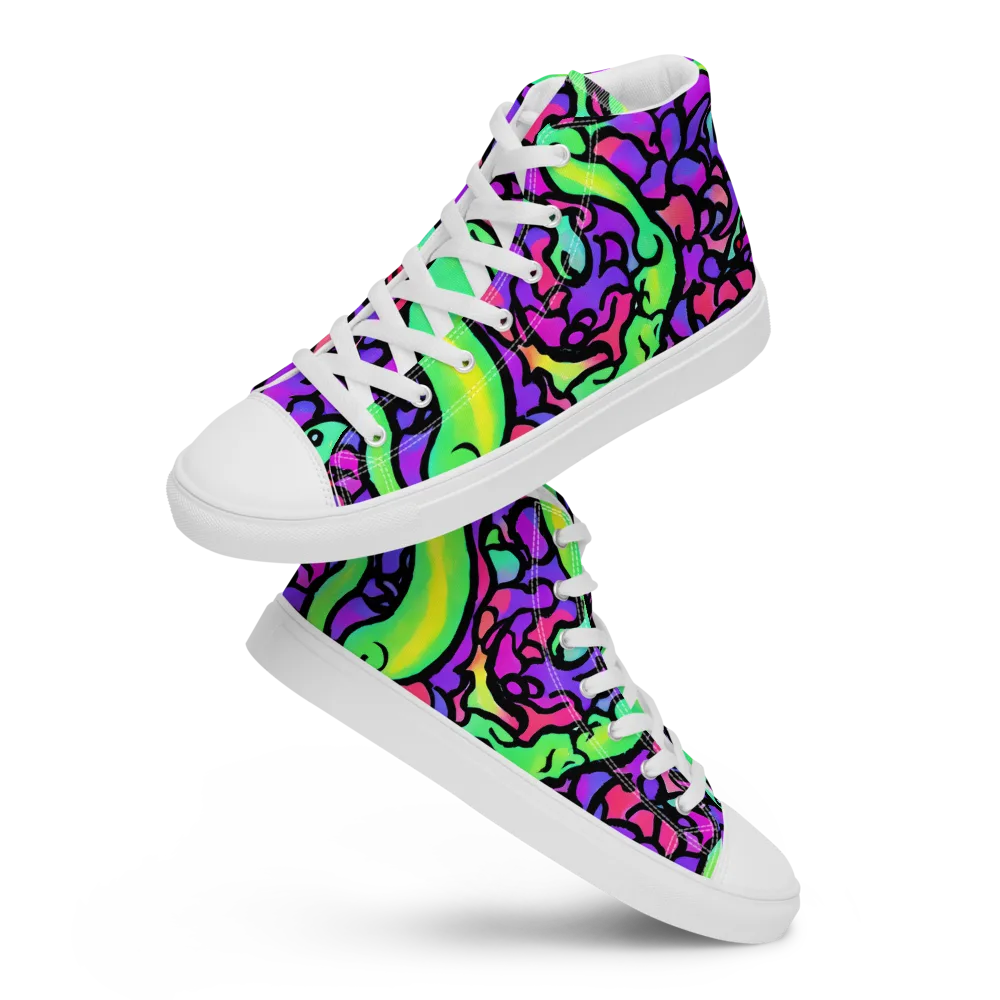 Kent's Crescendo on Men's High Top Canvas Shoes — Front