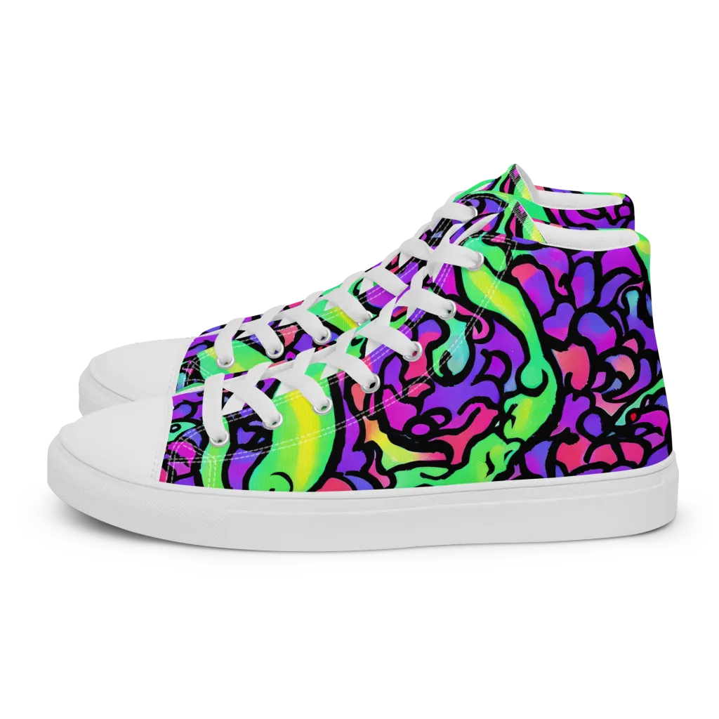 Kent's Crescendo on Women's High Top Canvas Shoes — Left