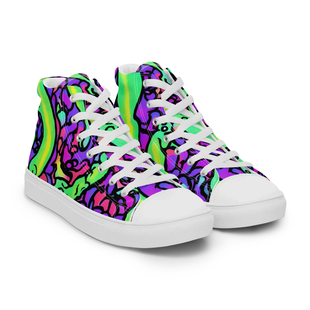 Kent's Crescendo on Women's High Top Canvas Shoes — Right Front
