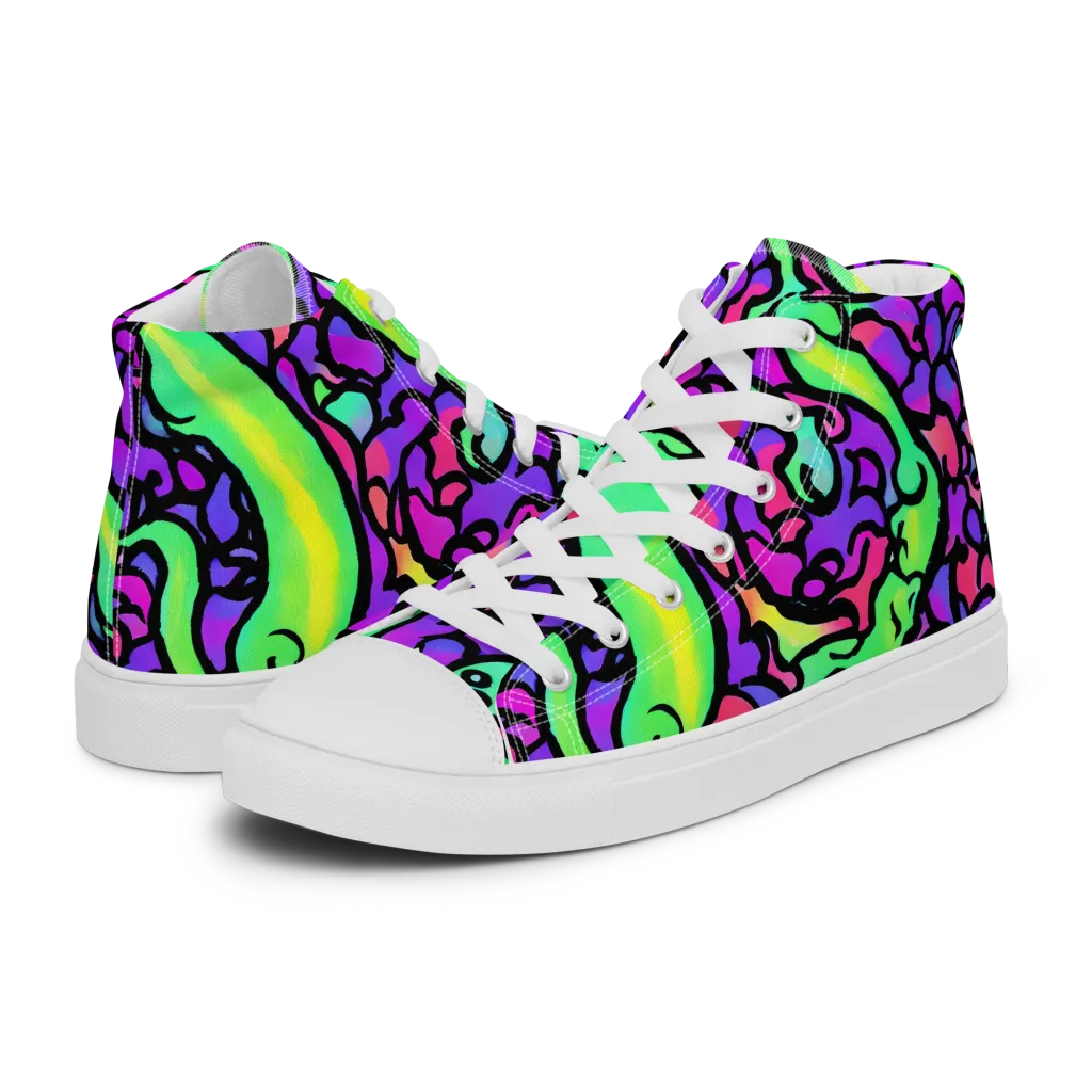Kent's Crescendo on Women's High Top Canvas Shoes — Left