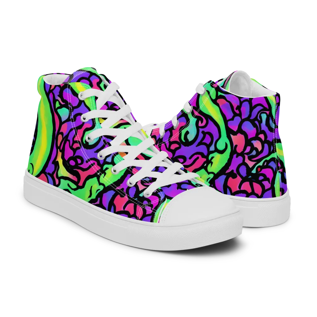Kent's Crescendo on Women's High Top Canvas Shoes — Right