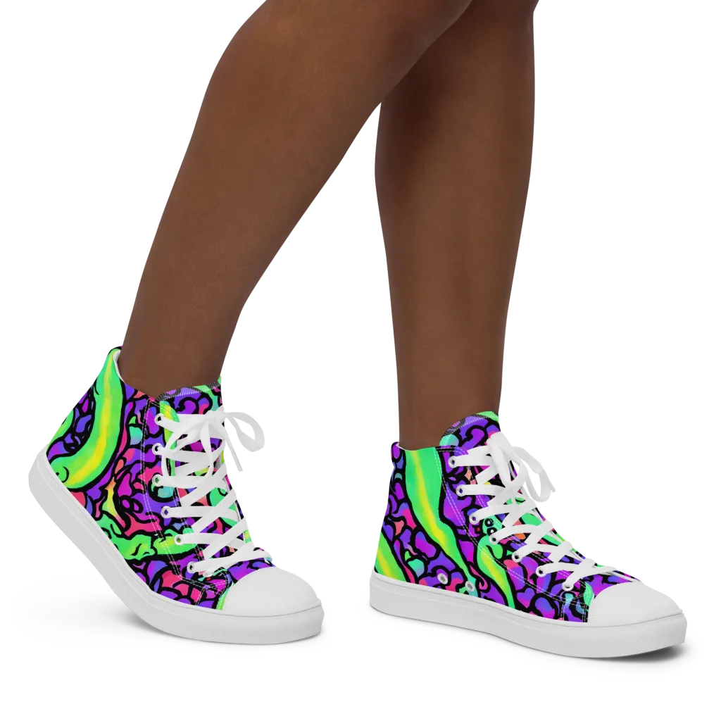 Kent's Crescendo on Women's High Top Canvas Shoes — Right