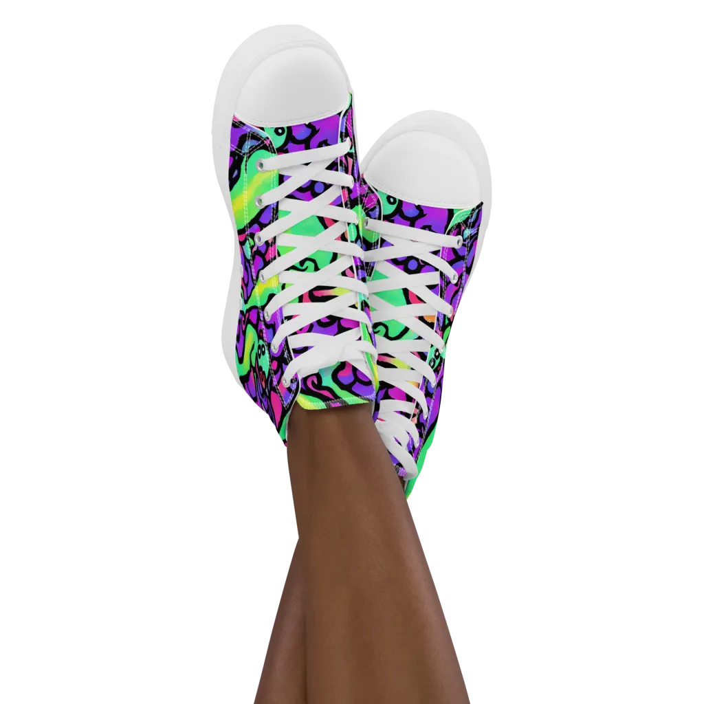 Kent's Crescendo on Women's High Top Canvas Shoes — Front