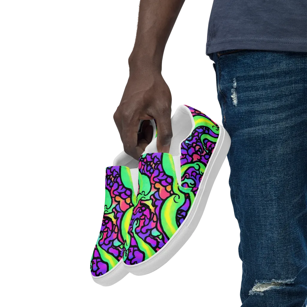 Kent's Crescendo on Men's Slip-On Canvas Shoes — Left Front