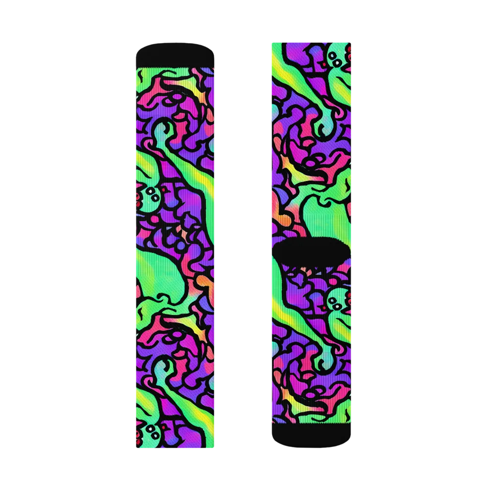 Kent's Crescendo on Socks — Left Sock