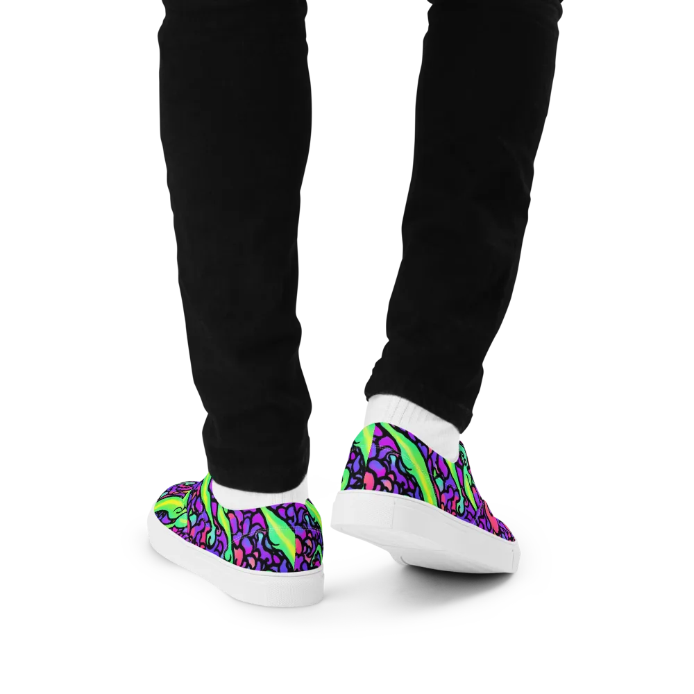 Kent's Crescendo on Men's Lace-Up Canvas Shoes — Back