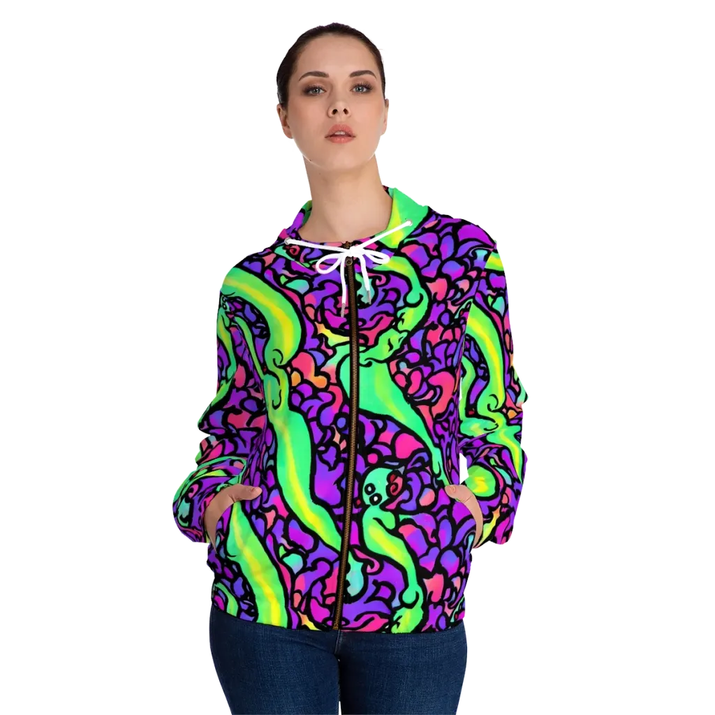 Kent's Crescendo on Women's Full-Zip Hoodie — Front On Person
