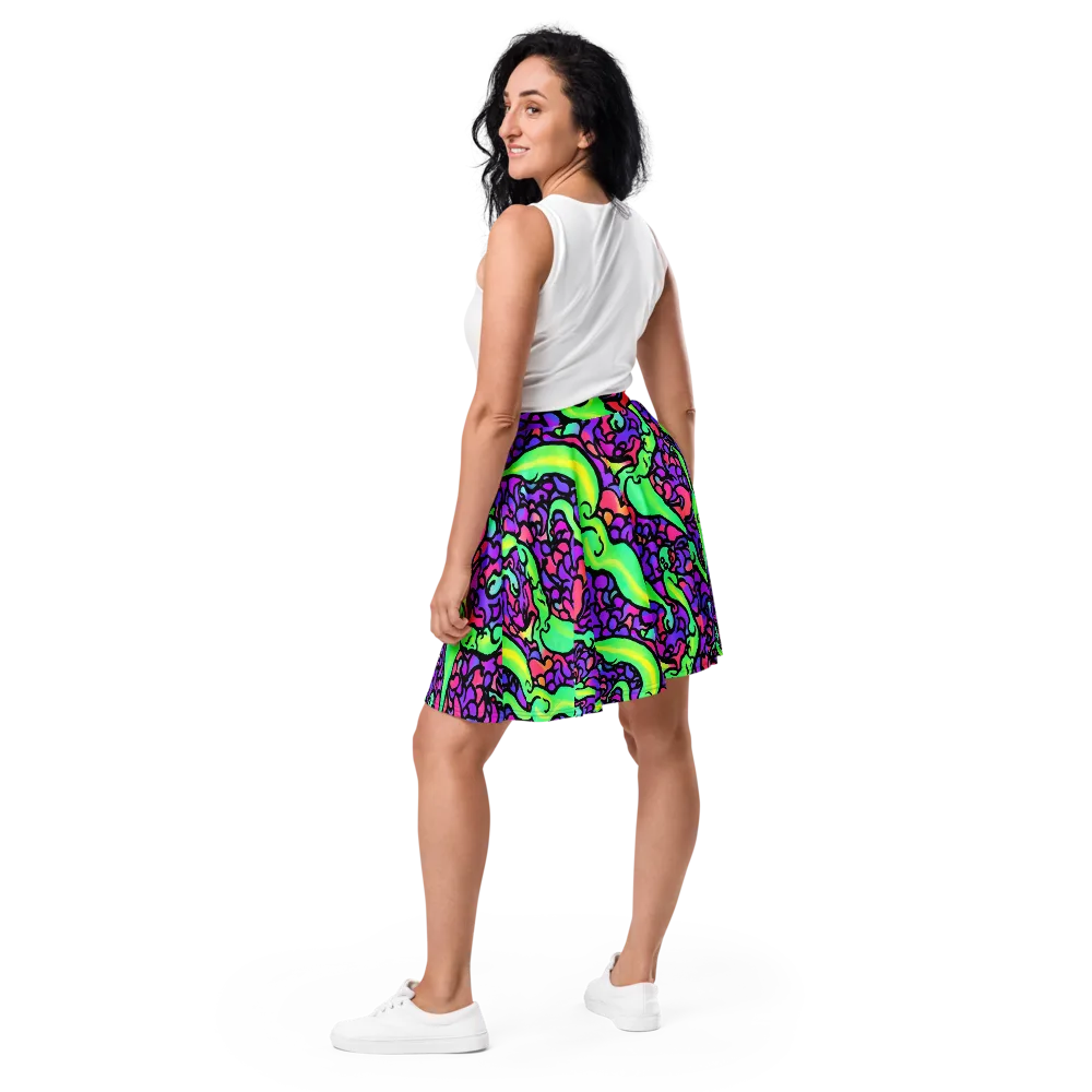 Kent's Crescendo on Skater Skirt — Back