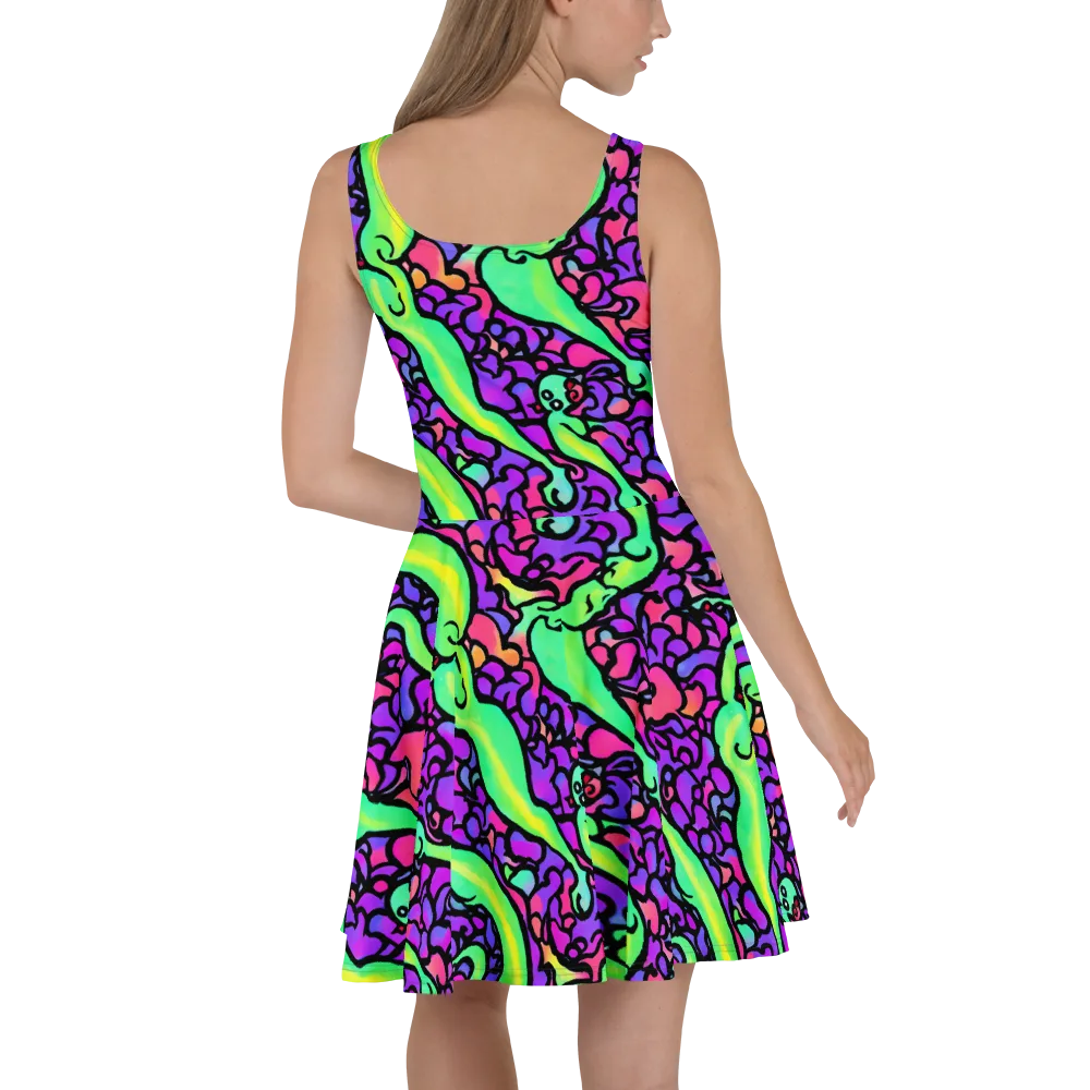 Kent's Crescendo on Skater Dress — Back