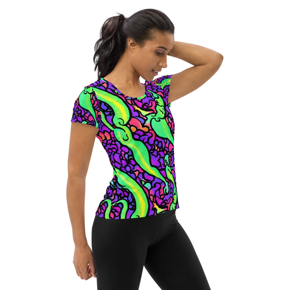 Kent's Crescendo on Women's Athletic T-Shirt — Right