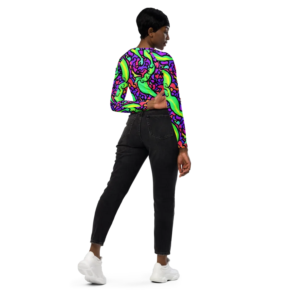 Kent's Crescendo on Long Sleeve Crop Top — Right Back