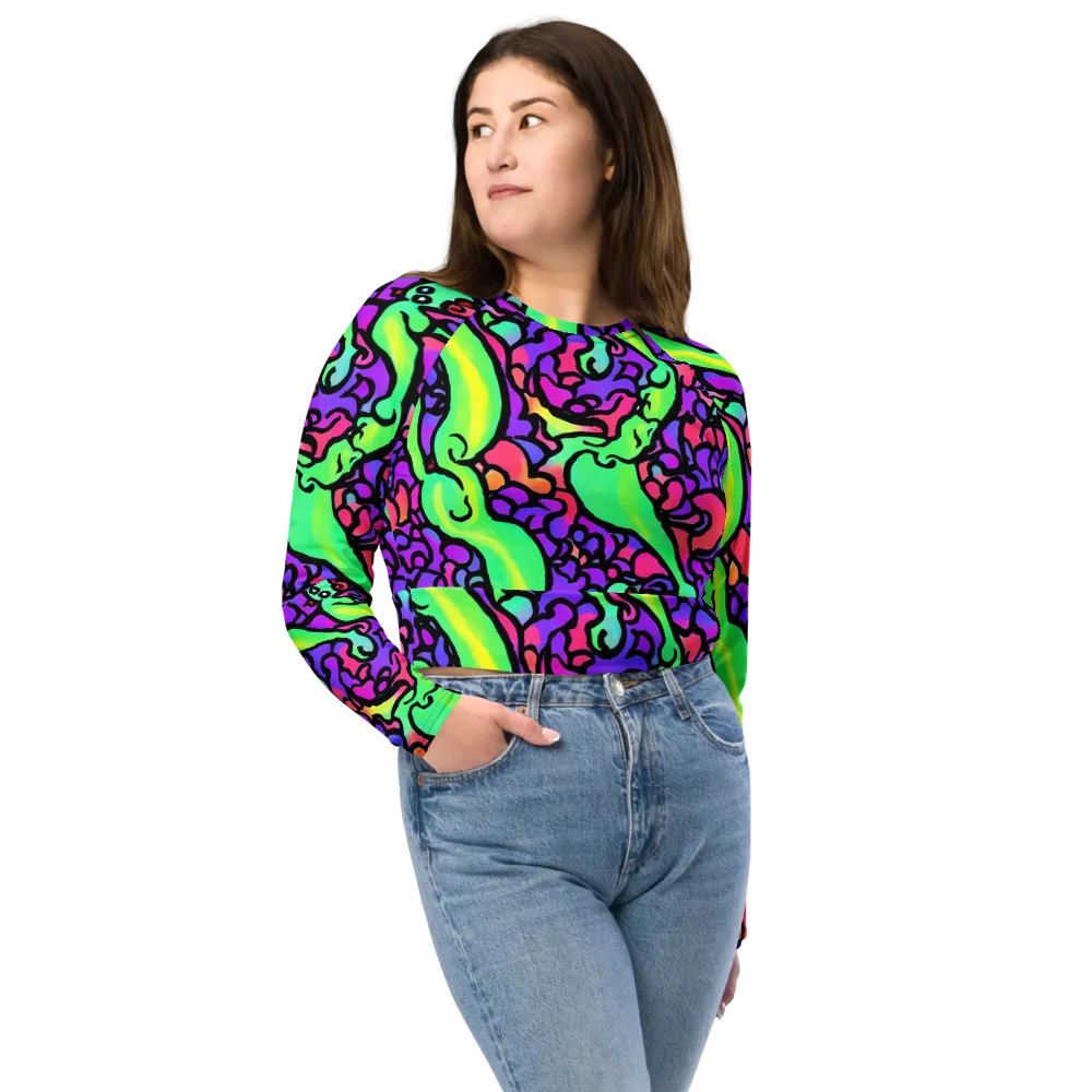 Kent's Crescendo on Long Sleeve Crop Top — Front