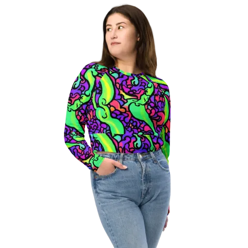 Kent's Crescendo on a Long Sleeve Crop Top