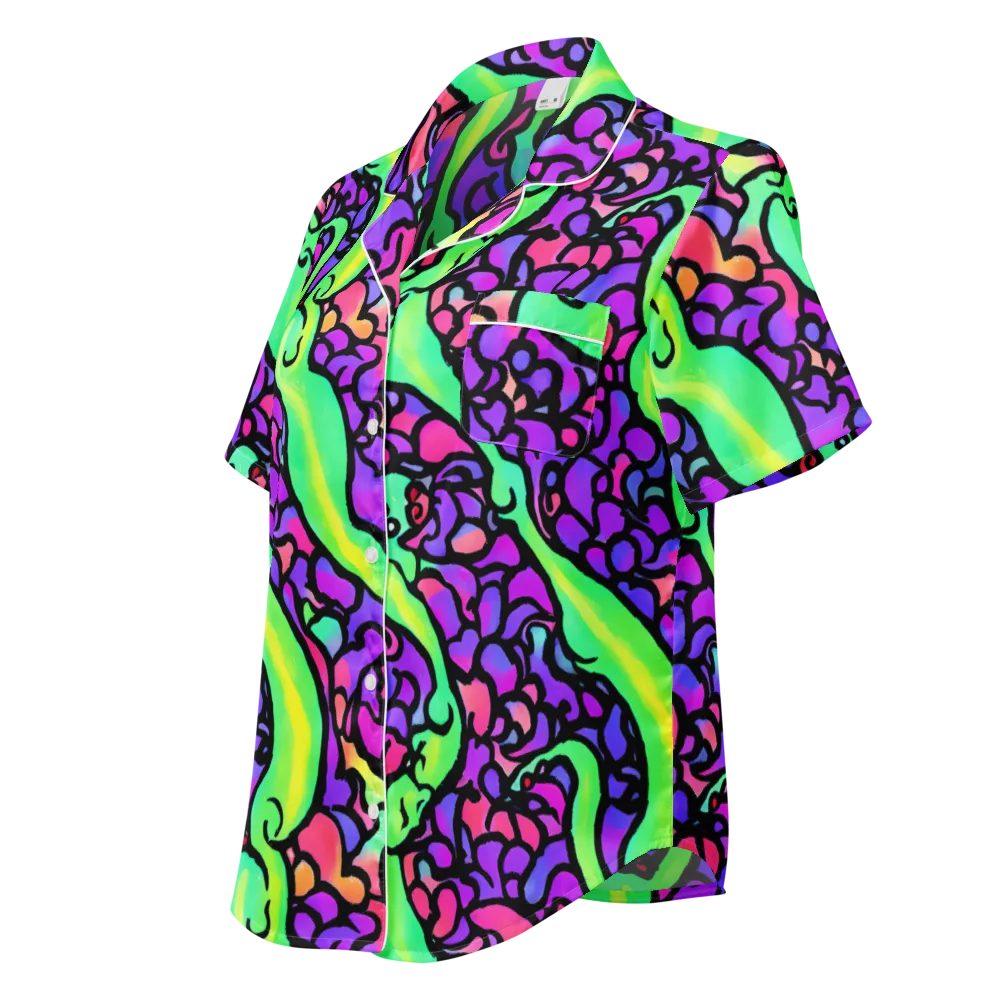 Kent's Crescendo on Women's Short Sleeve Pajama Top — Left Front