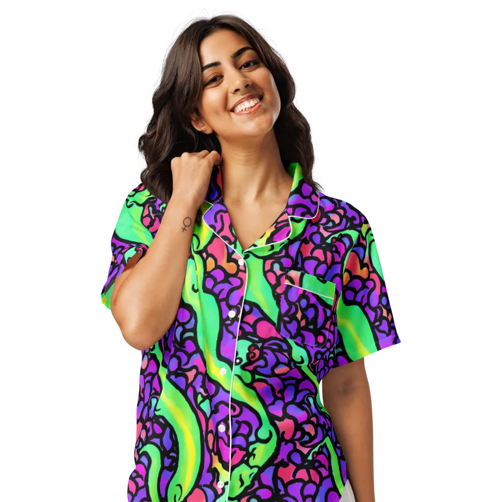 Kent's Crescendo on Women's Short Sleeve Pajama Top — Front