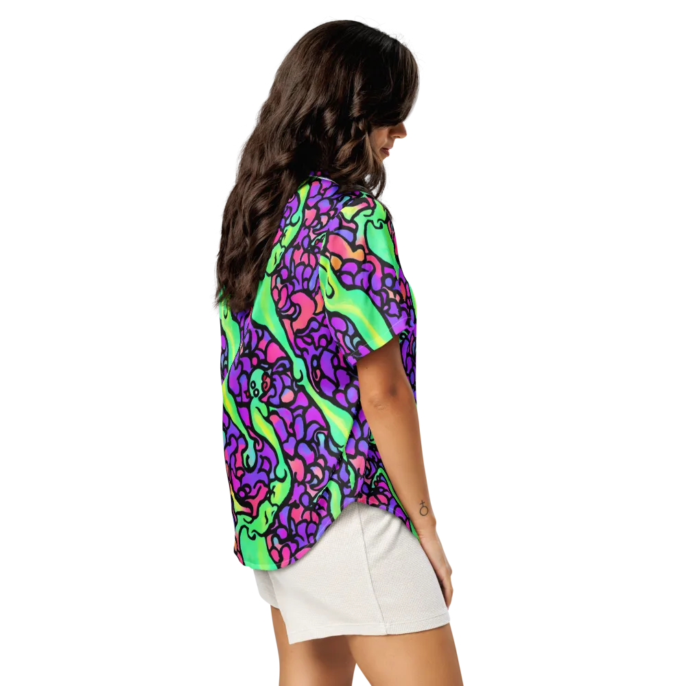 Kent's Crescendo on Women's Short Sleeve Pajama Top — Right Back