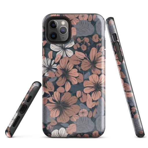 Rosewood Bloom on a Tough Case for iPhone®
