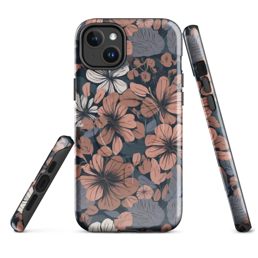 Rosewood Bloom on MagSafe Tough Case for iPhone® — Front