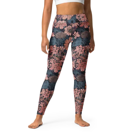 Midnight Blush on a Yoga Leggings