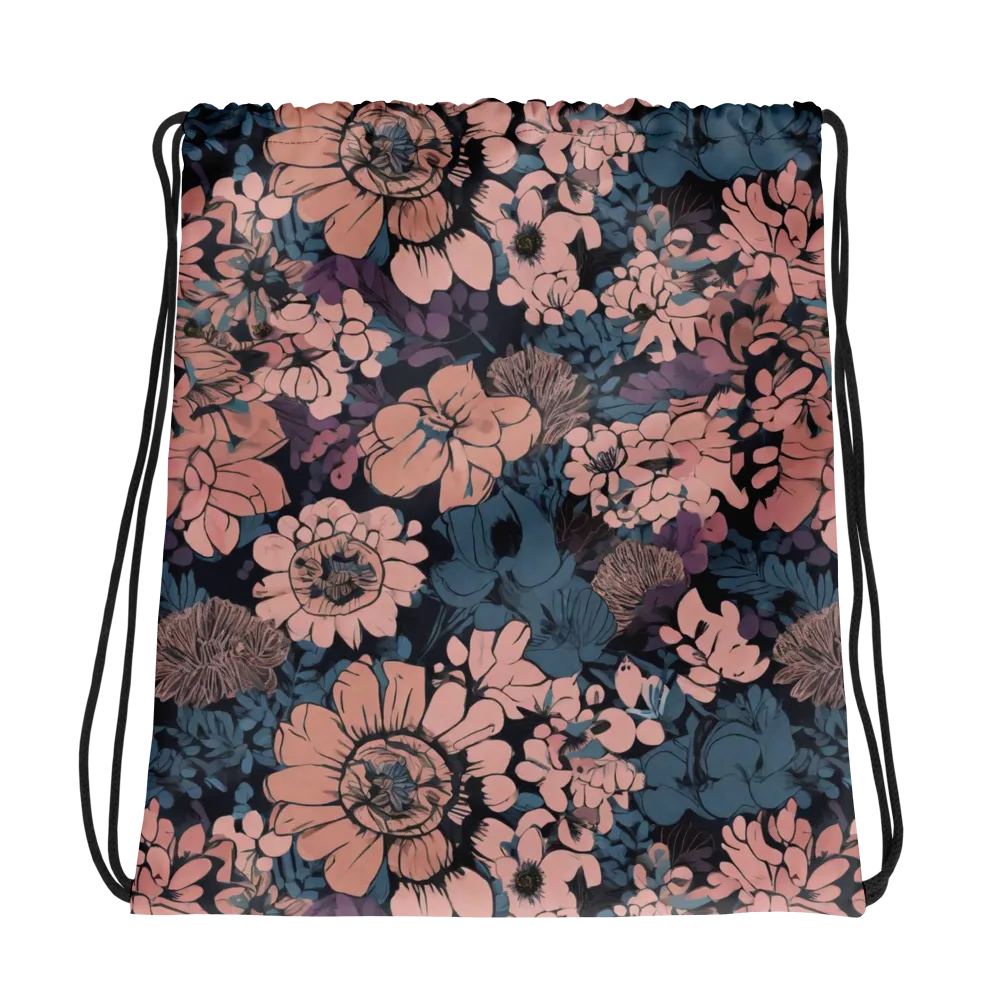 Midnight Blush on Drawstring Bag — Photo