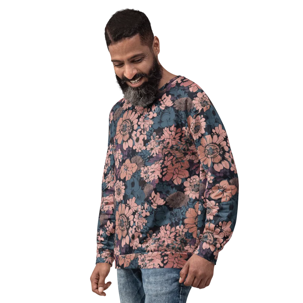 Midnight Blush on Sweatshirt — Left Front