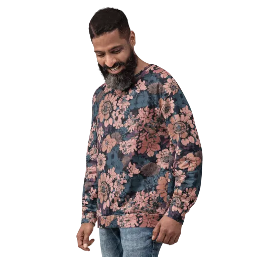 Midnight Blush on a Sweatshirt