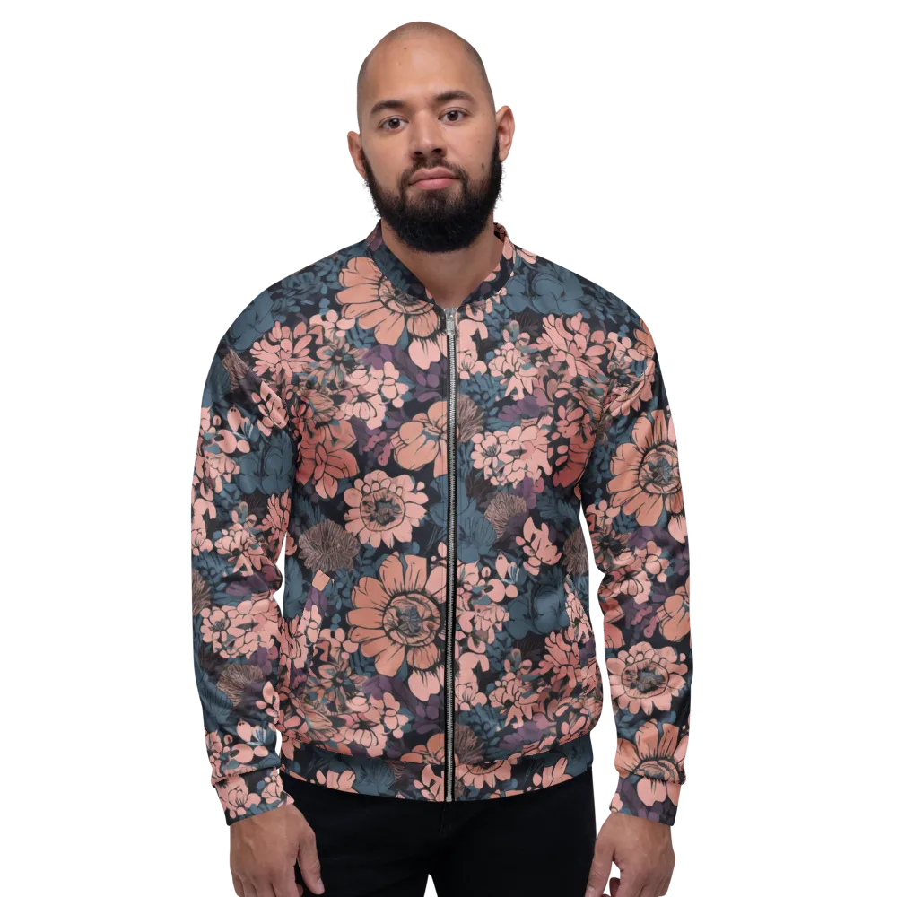 Midnight Blush on Bomber Jacket — Front