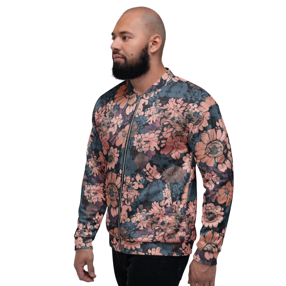 Midnight Blush on Bomber Jacket — Left