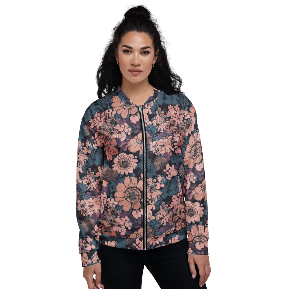 Midnight Blush on Bomber Jacket — Front