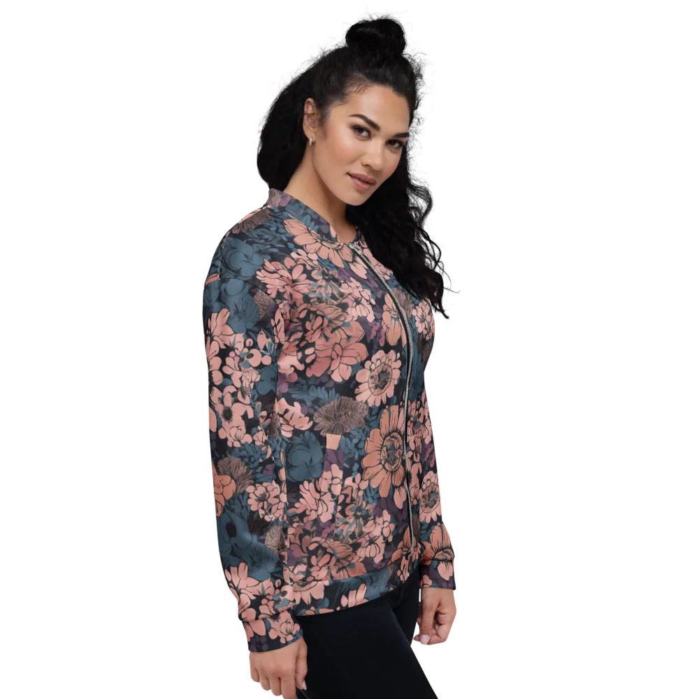Midnight Blush on Bomber Jacket — Right