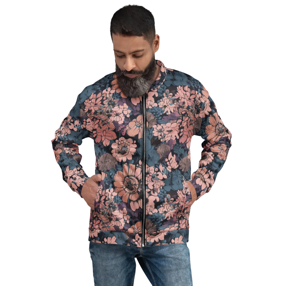 Midnight Blush on Bomber Jacket — Front