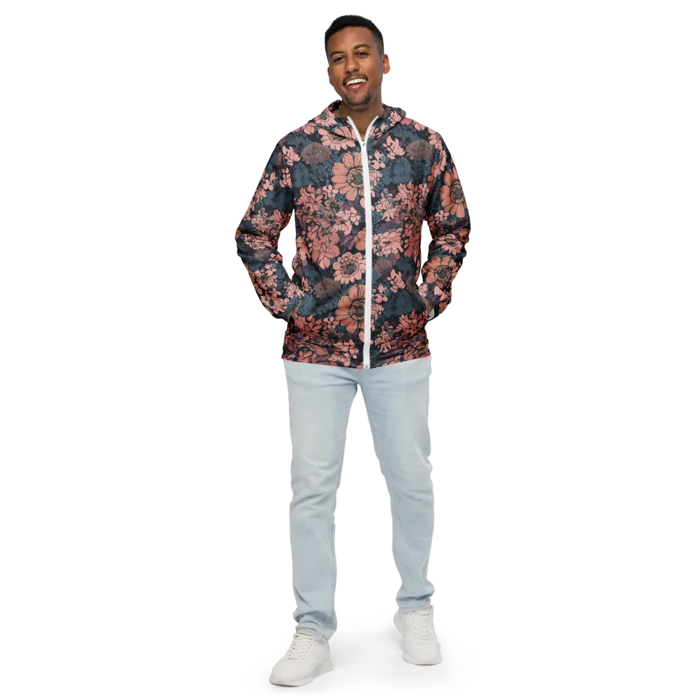Midnight Blush on Men's Windbreaker — Front
