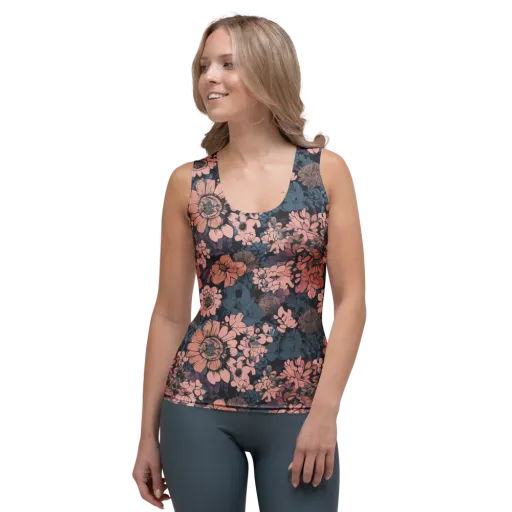 Midnight Blush on a Women's Tank Top
