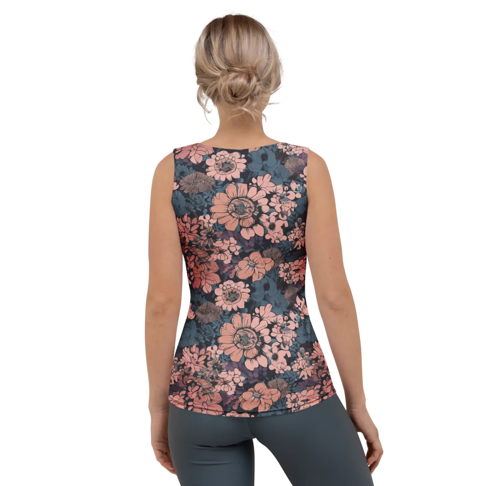 Midnight Blush on Women's Tank Top — Back