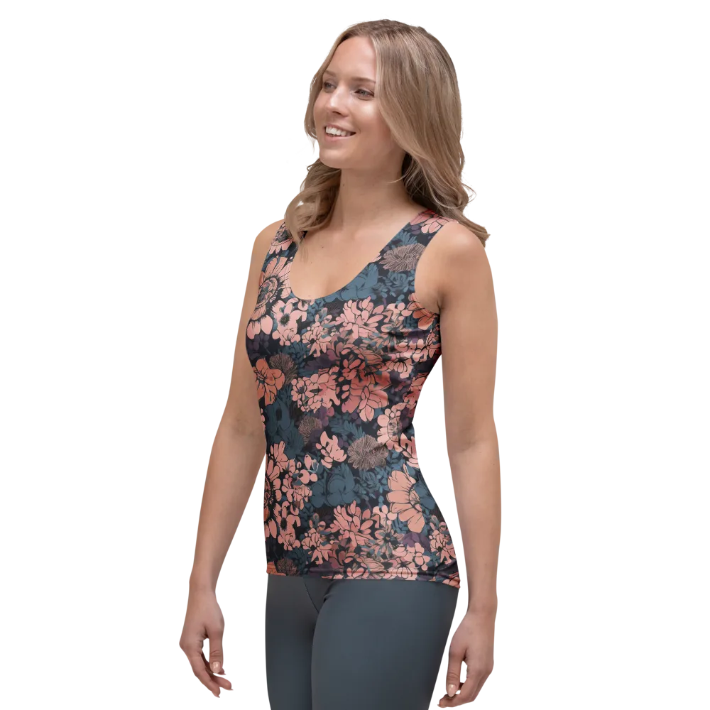 Midnight Blush on Women's Tank Top — Left Front